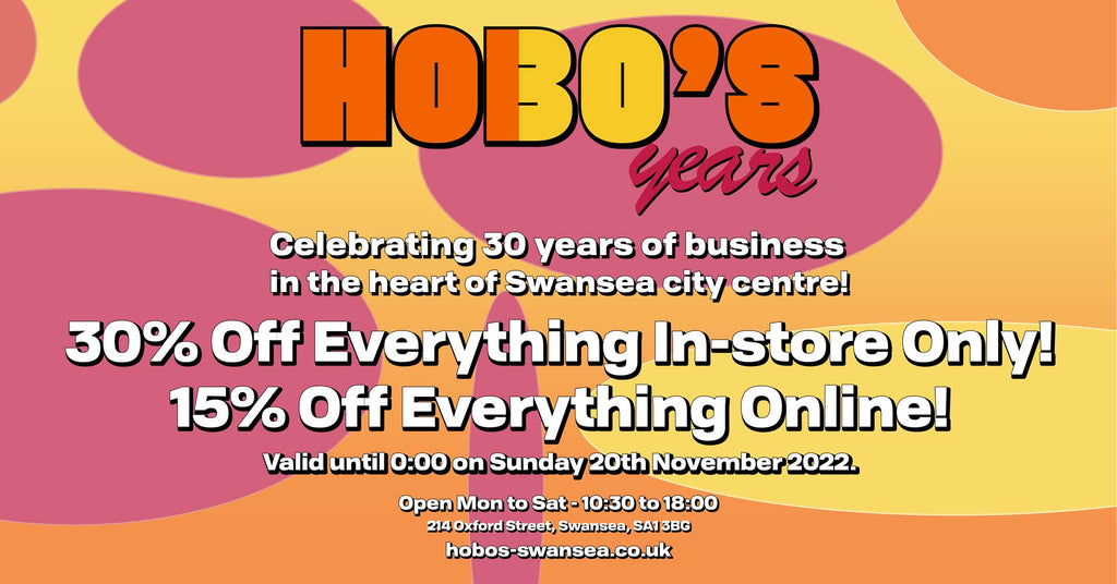 Hobo's 30 Years - 30% Off Everything (In-store Only)