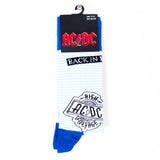 AC/DC - Back In Black Blue/White Socks