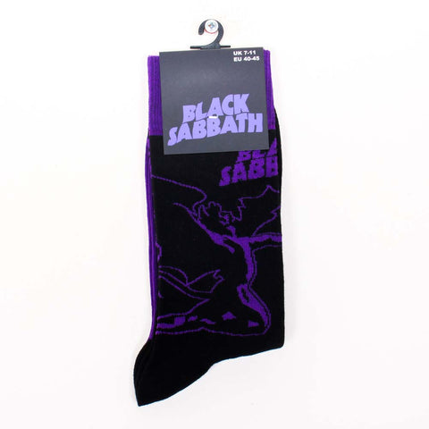 Black Sabbath - Master Of The Universe Purple Socks