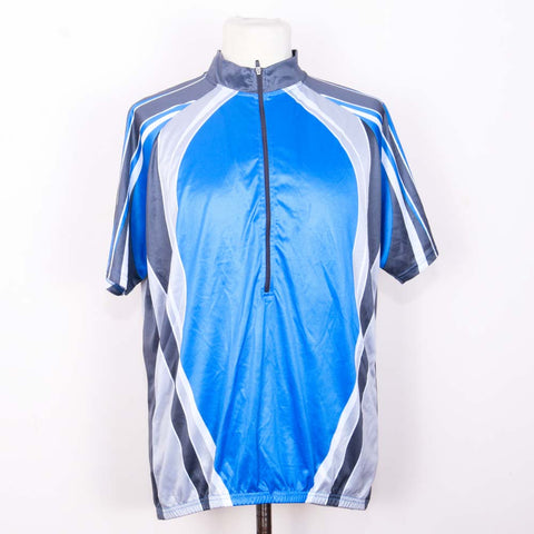 Clane Sports Royal Blue/Grey Cycling Jersey (XL)