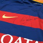 Barcelona Home Signed Jersey 2015/16 (Age 13-14 Youth)