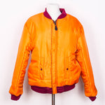 Relco London MA-1 Flight Jacket - Wine/Orange