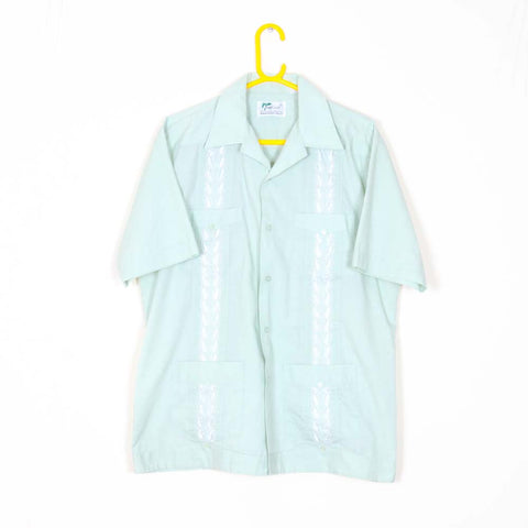 Tropi Club Cuban (Guayabera) Shirt - 70's Vintage (Large)