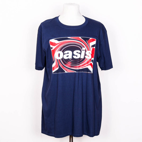 oasis union jack t shirt