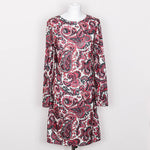 Pop Boutique 60's Paisley Patterned Jersey Dress (Red)