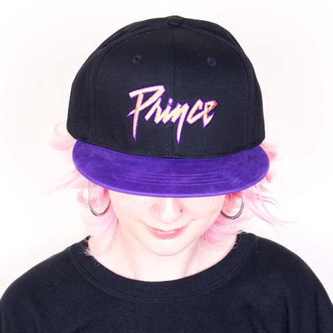 Prince Logo Purple Peak Cap