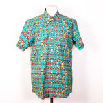 Relco London Green/Red Patterned Shirt