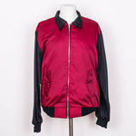 Relco London Harrington Two Tone Jacket - Wine/Black