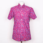 Relco London Burgundy Shirt (Blue/White Dots)