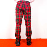 Relco London Red Tartan Trousers