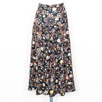 A-Line Floral Pattern Skirt - 70's Vintage (Waist 24")