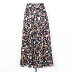 A-Line Floral Pattern Skirt - 70's Vintage (Waist 24")