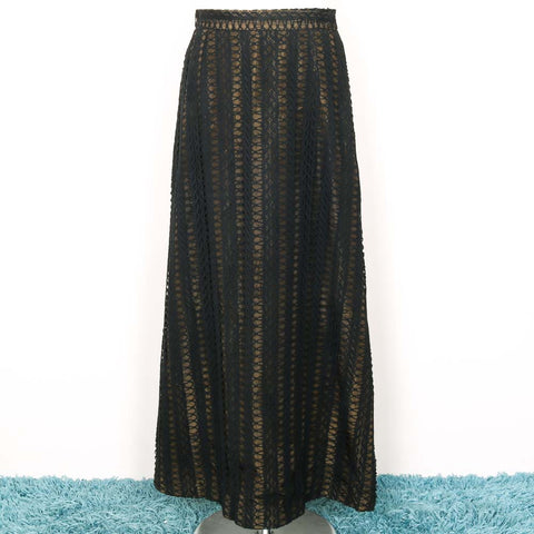 Hershelle Young Mayfair Crochet Skirt - 70's Vintage (Waist 28")