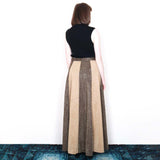Panelled Maxi Skirt - 70's Vintage (Waist 28")