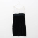 Giupure Lace Bodice/Velvet Dress - 60's Vintage (Size 8)