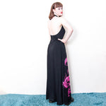 Halter Neck Maxi Dress - 70's Vintage (Size 10)