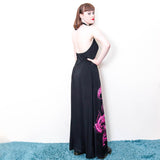 Halter Neck Maxi Dress - 70's Vintage (Size 10)
