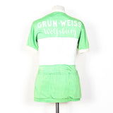 Grün-Weiss Wolfsburg Vintage Knitted Cycling Jersey (Small)