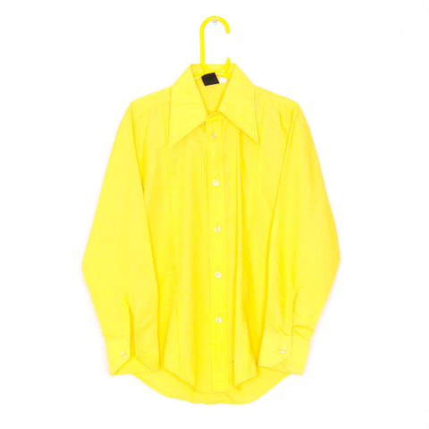 Boutique Yellow Shirt - 70's Inspired (Age 9-10 Youth)